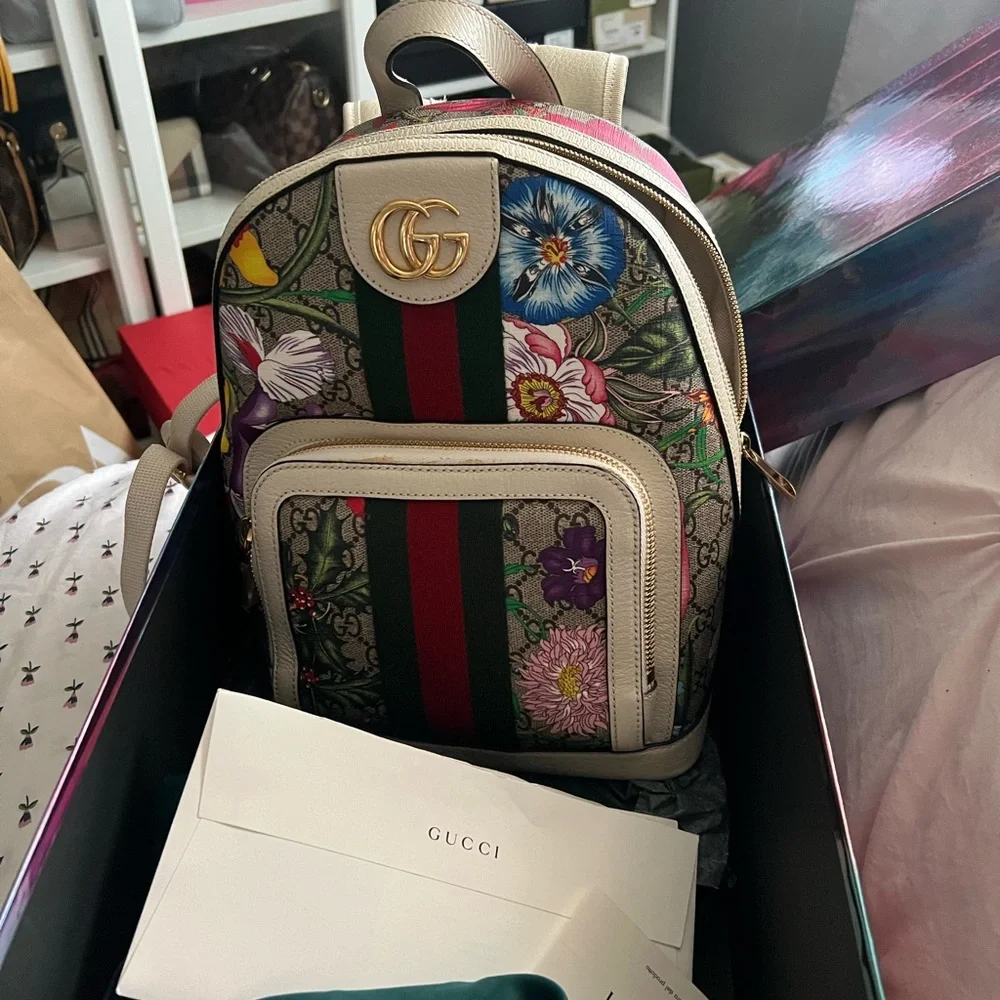 Authentic Gucci floral back price firm
